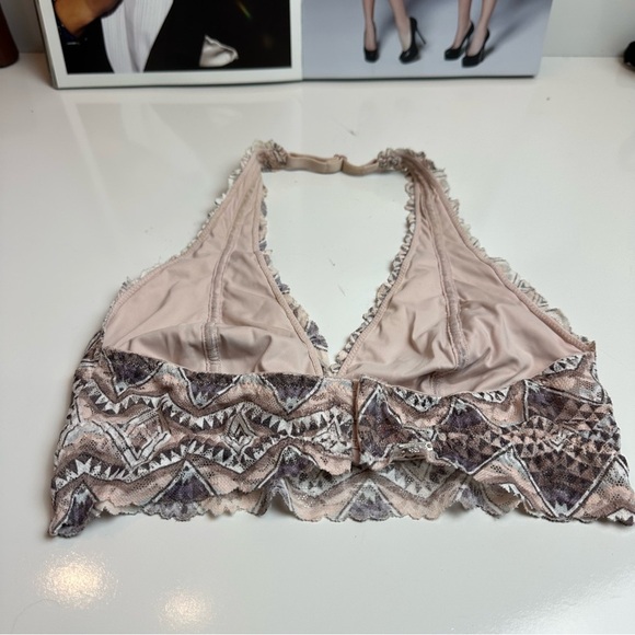 PINK Victoria's Secret Brown Embellished Crop Halter bralette - Picture 5 of 5